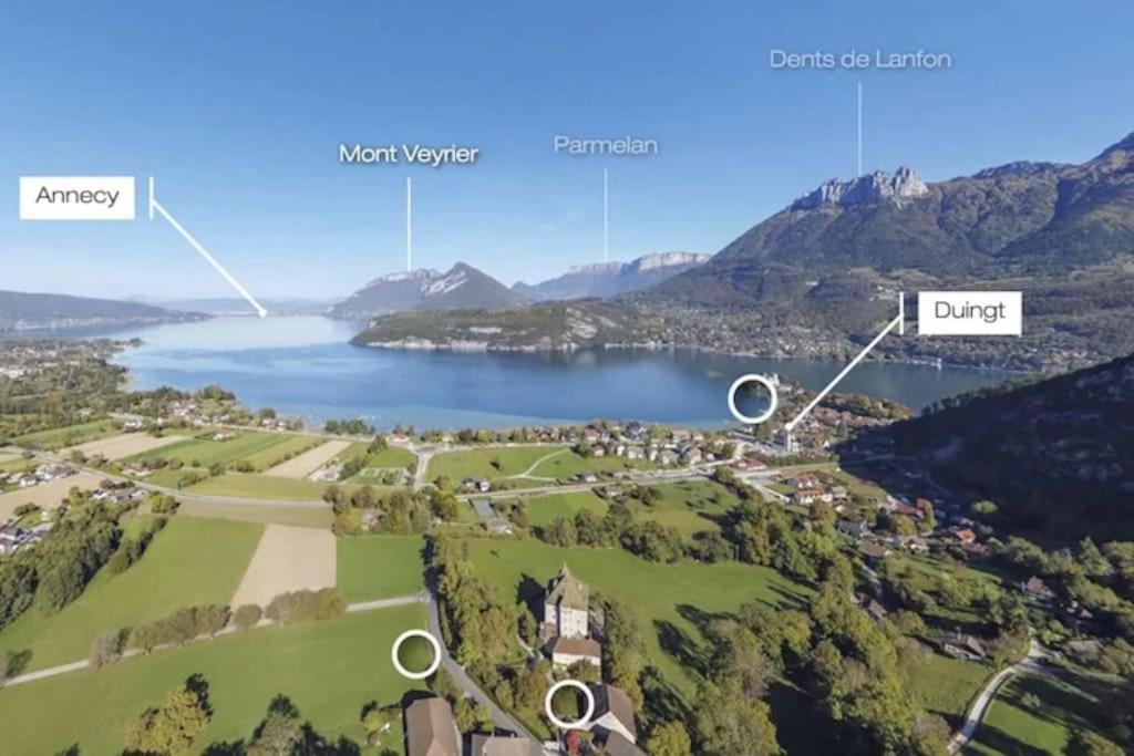 Duplex A 120 M Du Lac D'Annecy Duingt Exteriör bild